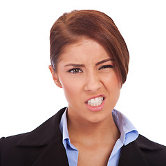 Image showing Angry and upset young business