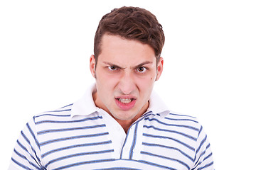 Image showing angry young casual man 
