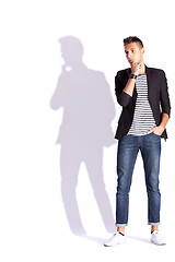 Image showing young fashion  man posing