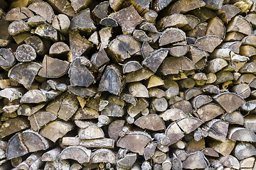 Image showing stack of firewood