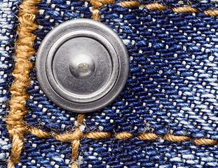 Image showing Jeans closeup