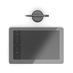 Image showing Black graphic tablet