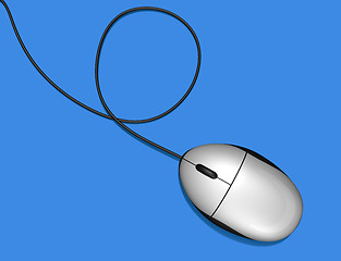 Image showing white computer mouse