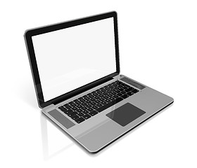 Image showing Laptop computer isolated on white