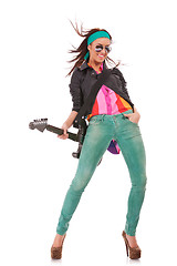 Image showing rock and roll girl