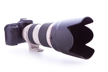 Image showing camera with 70-200mm, f2.8 zoom lens 