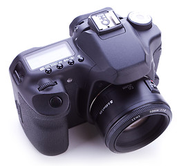 Image showing digital photo camera with 50mm lens