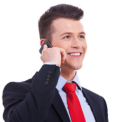 Image showing business man talking on the mobile phone