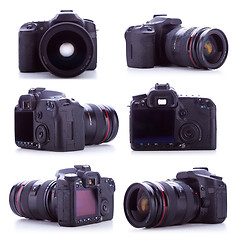 Image showing  professional digital camera with a 24-70mm zoom lens