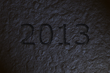 Image showing 2013 engraved