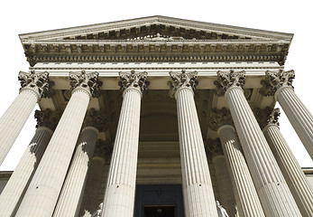 Image showing ancient courthouse isolated