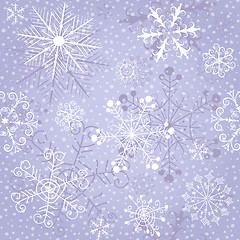 Image showing Christmas gentle repeating pattern