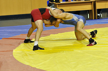 Image showing Competitions on Greco-Roman wrestling