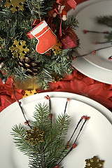Image showing Christmas dinner table