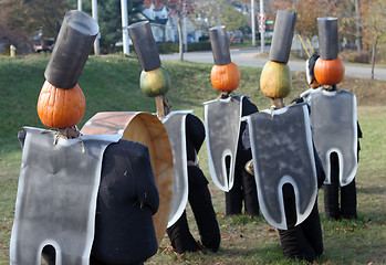 Image showing Band pumpkins