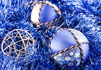 Image showing Handmade Christmas Balls