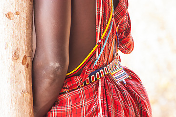 Image showing Masai traditional costume