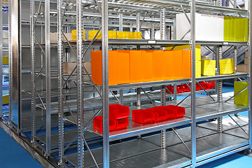 Image showing Warehouse shelving