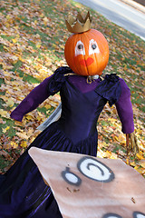 Image showing Pumpkin person princess