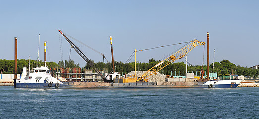 Image showing Construction barge