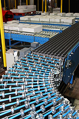 Image showing Conveyor rollers line