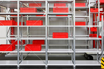 Image showing Storage shelves