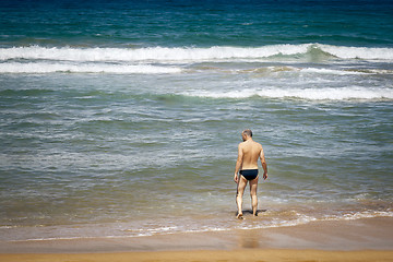 Image showing man at the beach