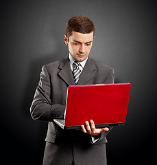 Image showing Business Man With Laptop