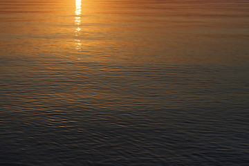 Image showing Beautiful sunrise sea water background