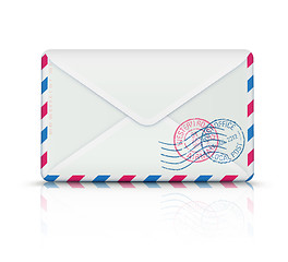 Image showing Airmail post envelope