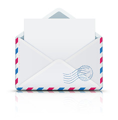 Image showing Airmail post envelope