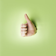 Image showing Thumb up