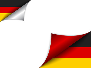 Image showing Germany Country Flag Turning Page