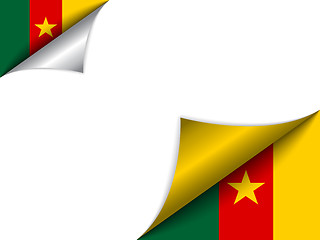 Image showing Cameroon Country Flag Turning Page