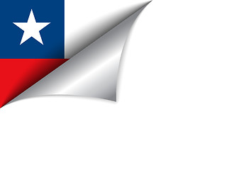 Image showing Chile Country Flag Turning Page