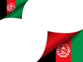 Image showing Afghanistan Country Flag Turning Page