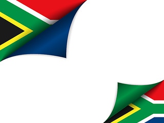 Image showing South Africa Country Flag Turning Page