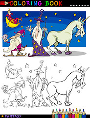 Image showing Fantasy Characters for coloring