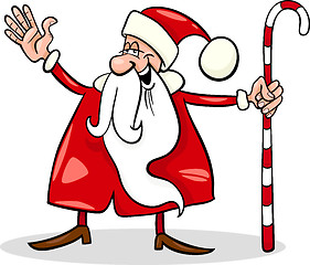 Image showing santa claus cartoon christmas illustration