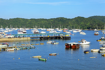 Image showing yacht in bay