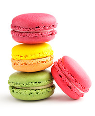 Image showing Tasty colorful macaroon