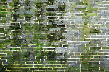 Image showing chinese old bricks wall