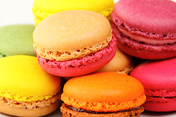 Image showing Colorful macaroon