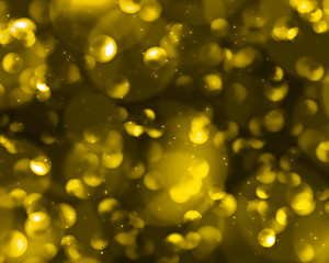 Image showing Beautiful golden bokeh background 