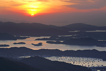 Image showing Sai Kung at morning, Hong Kong