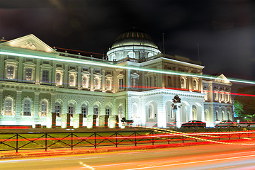 Image showing Singapore at night with traffic