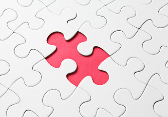 Image showing missing red puzzle piece