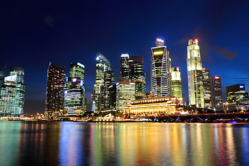 Image showing Singapore by night