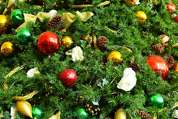Image showing Christmas tree ornaments