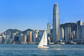 Image showing Hong Kong harbour